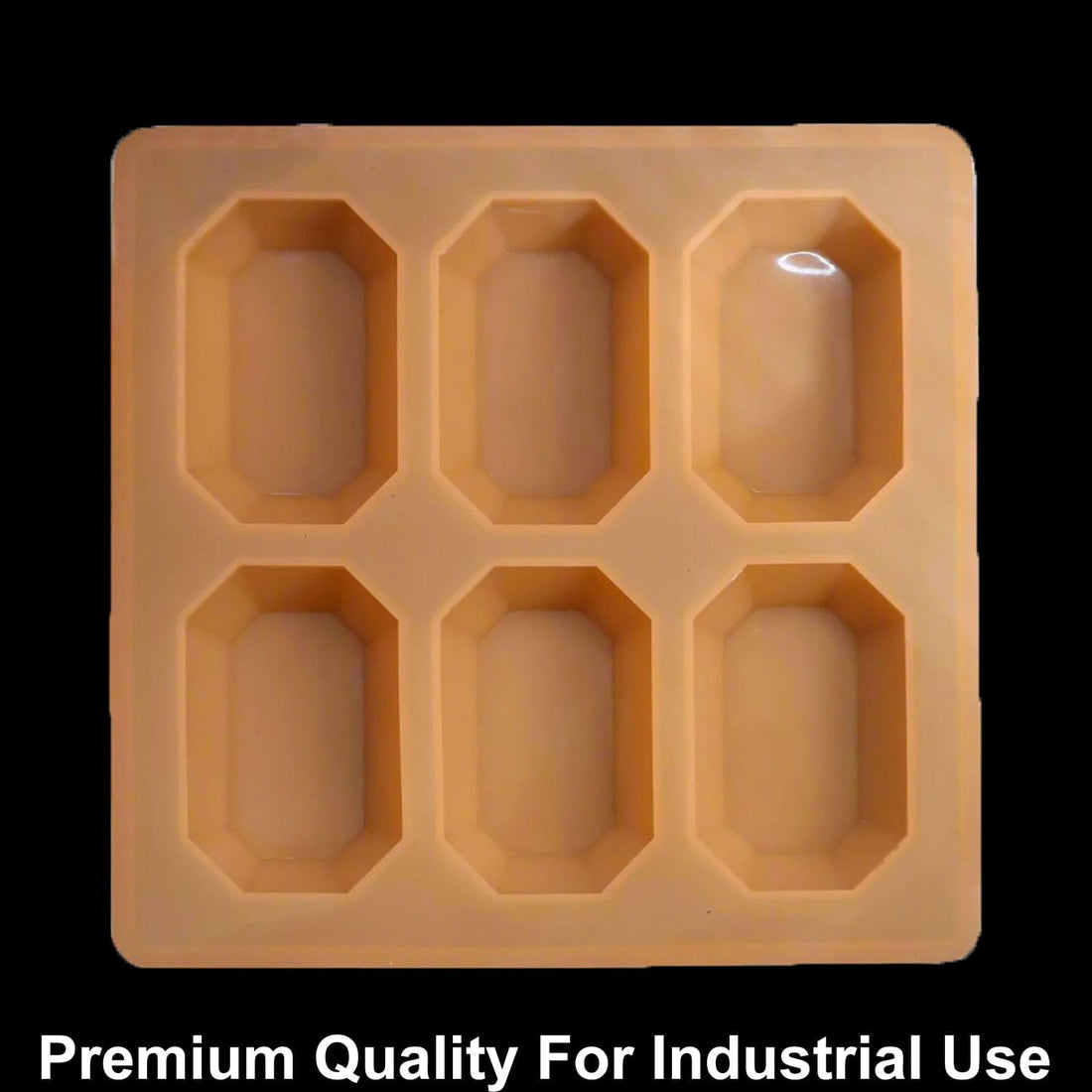 JUST CRAFT IT 6 Cavity Octagon 85gms silicon soap mould