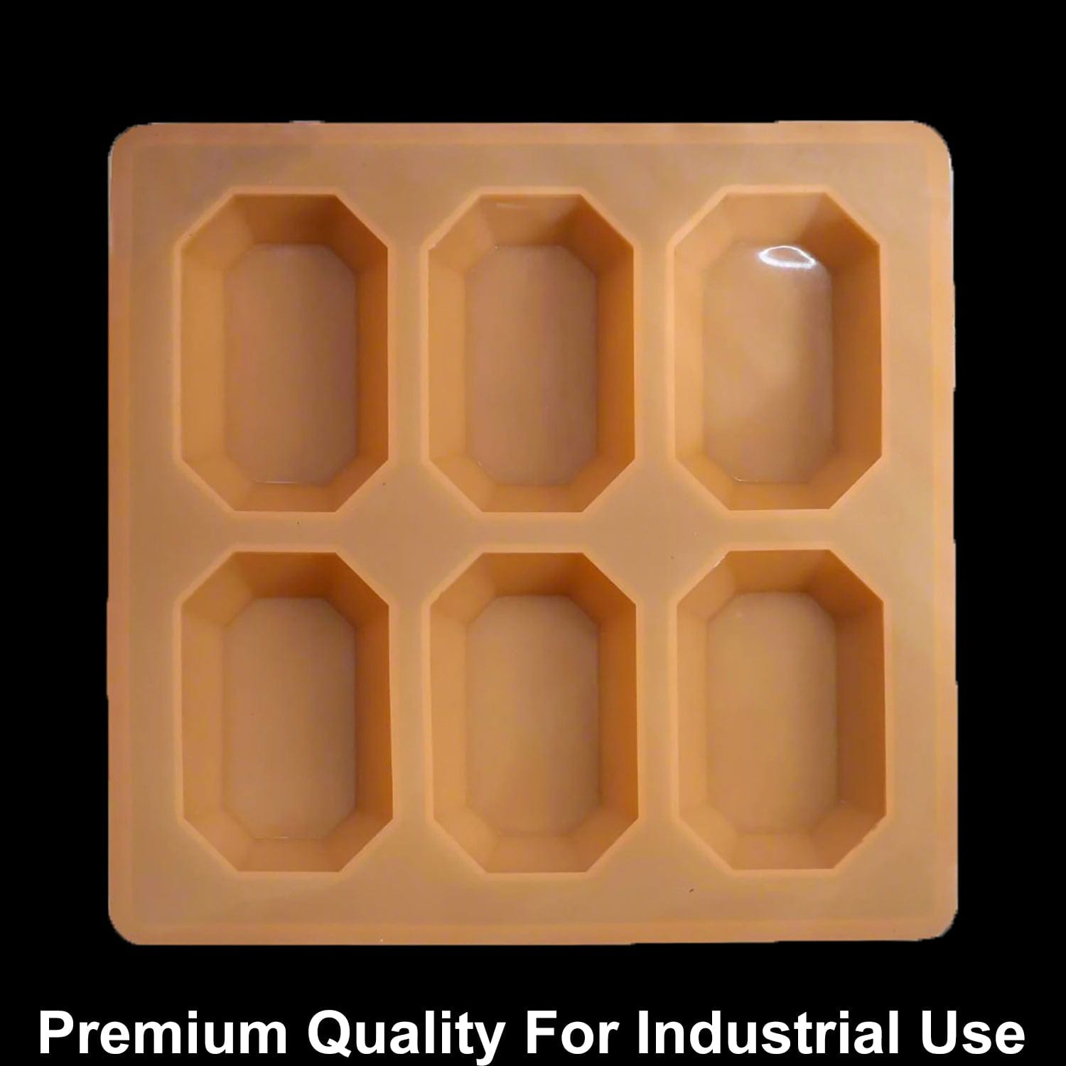 JUST CRAFT IT 6 Cavity Octagon 85gms silicon soap mould