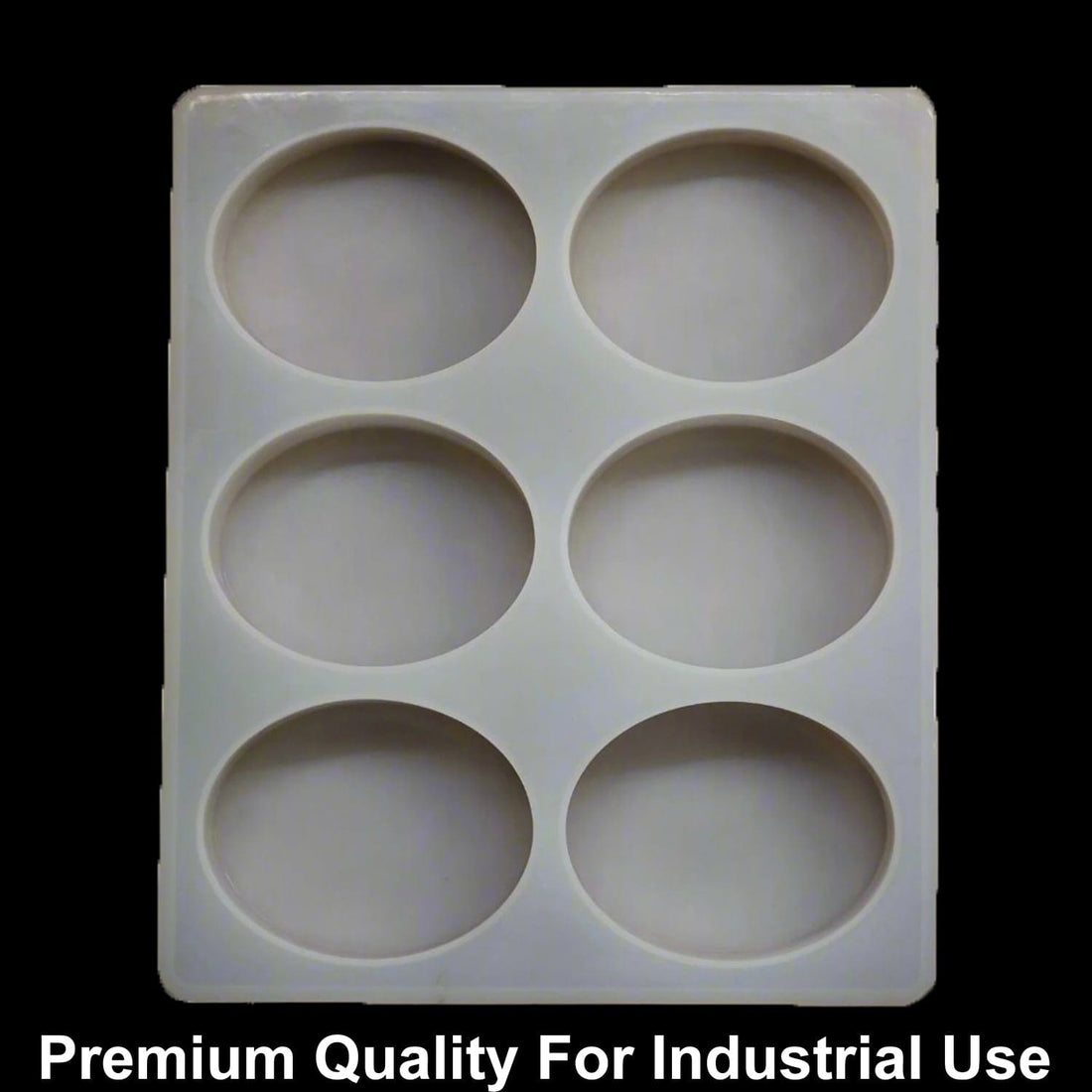 JUST CRAFT IT 6 Cavity Oval 150gms silicon soap mould