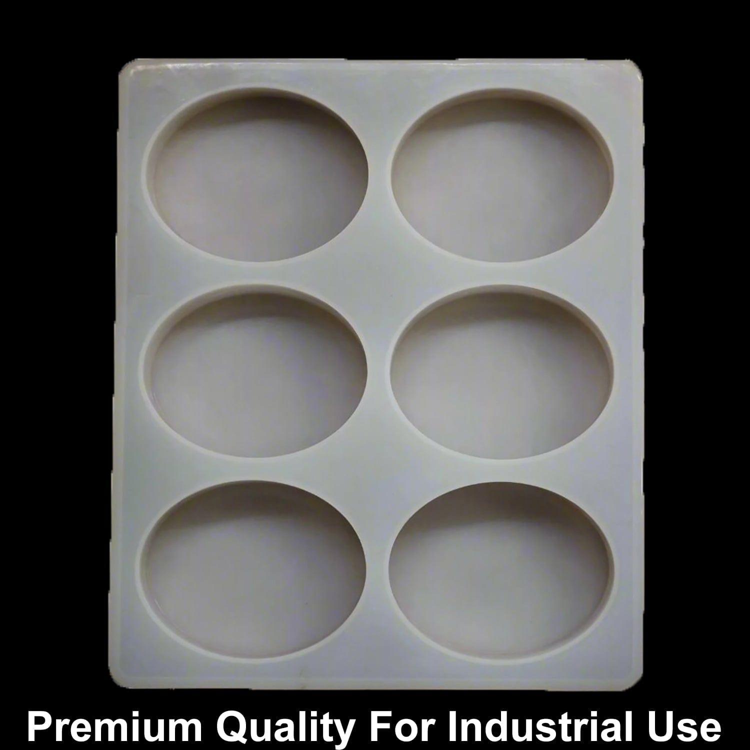 JUST CRAFT IT 6 Cavity Oval 150gms silicon soap mould