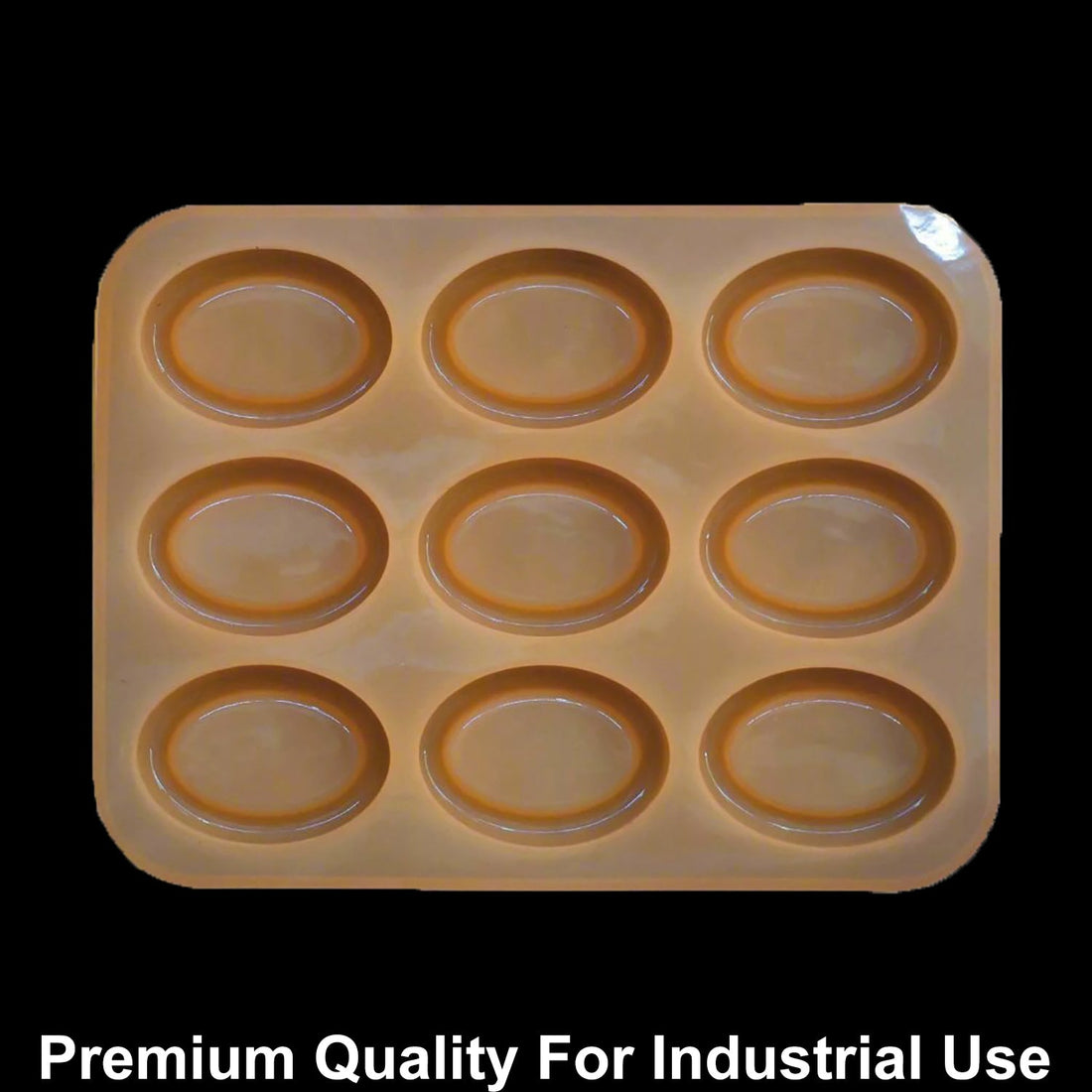 JUST CRAFT IT 9 Cavity Oval 45gms silicon soap mould