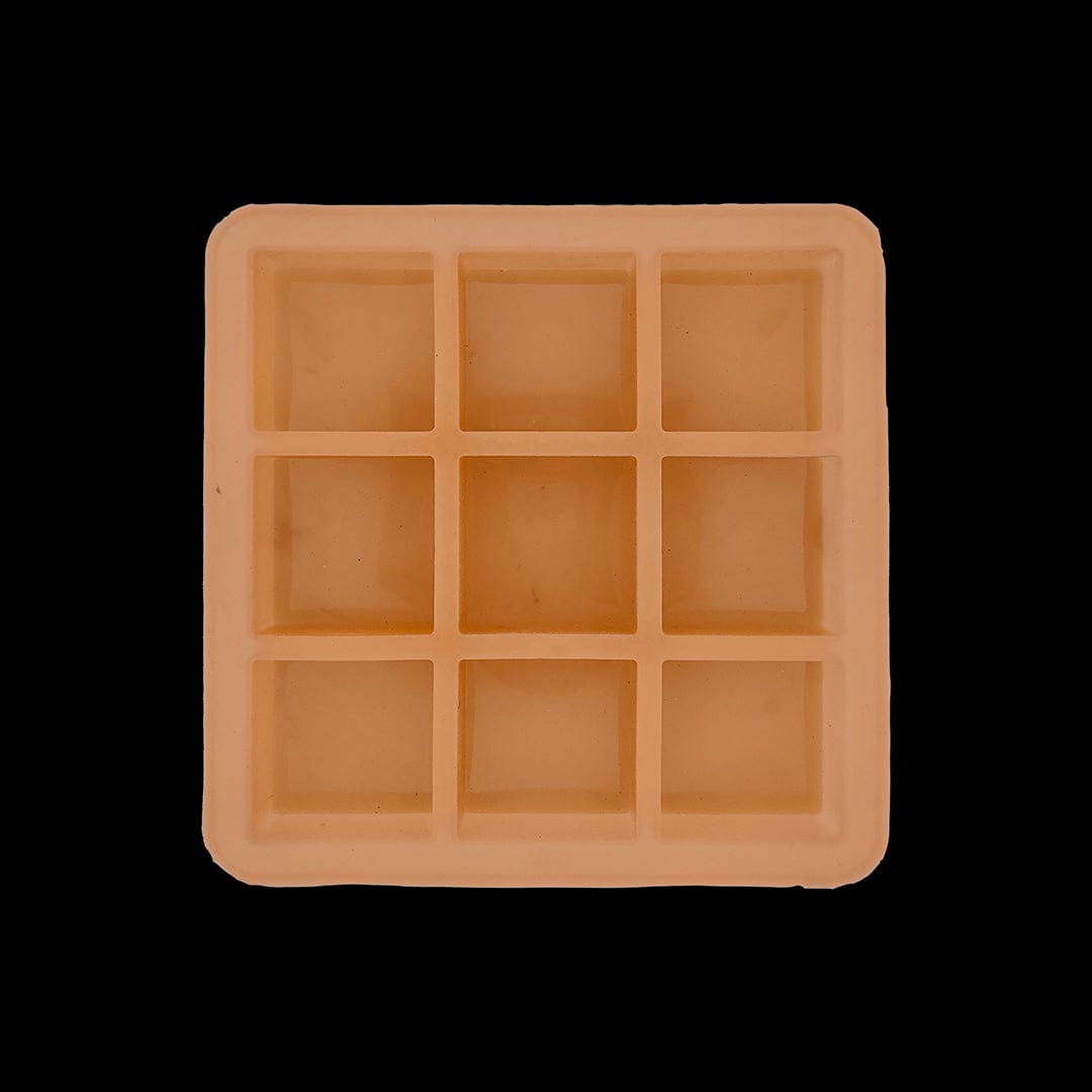 JUST CRAFT IT 9 Cavity Square 100gms Silicon Soap Mould