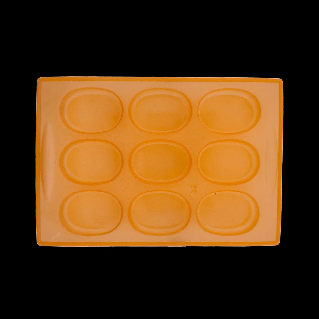JUST CRAFT IT 9 Cavity Oval 75gms Silicon Soap Mould