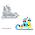 My Store Silicon Mould Santa and Snowman Sledge Mould