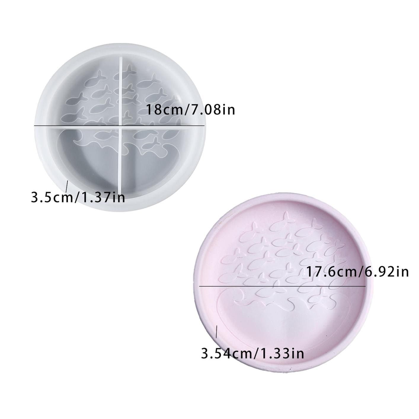 My Store Silicon Mould Fish Plate Mould