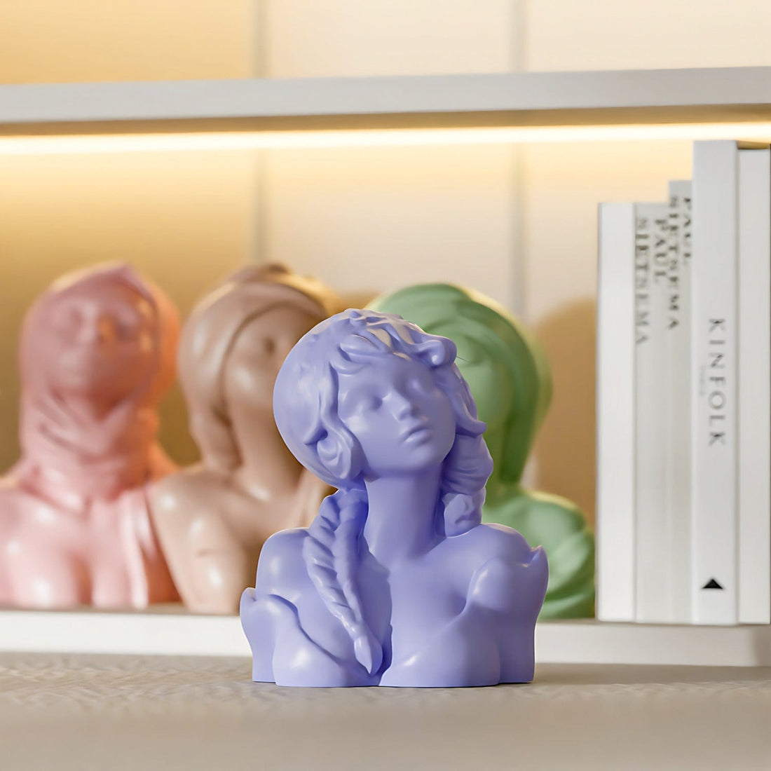 My Store Silicon Mould Girl Statue Candle Mould Mould