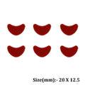 Crafteria Red 20 X 12.5MM Mini Teddy Lips