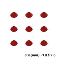 Crafteria Red / 9.8 x 7.6 Teddy Nose Flat Base