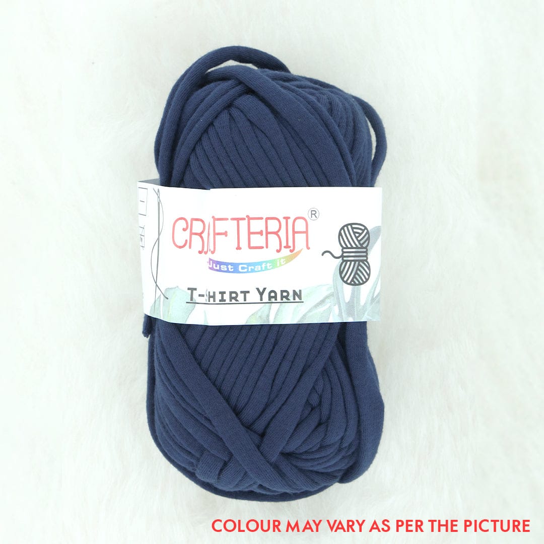Crafteria Navy Blue T-SHIRT YARN