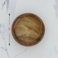 Crafteria 4 Wooden Candle Round Curve Bowl