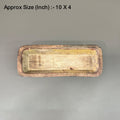 Crafteria 10 X 4 Wooden Candle Rectangle Boat Bowl