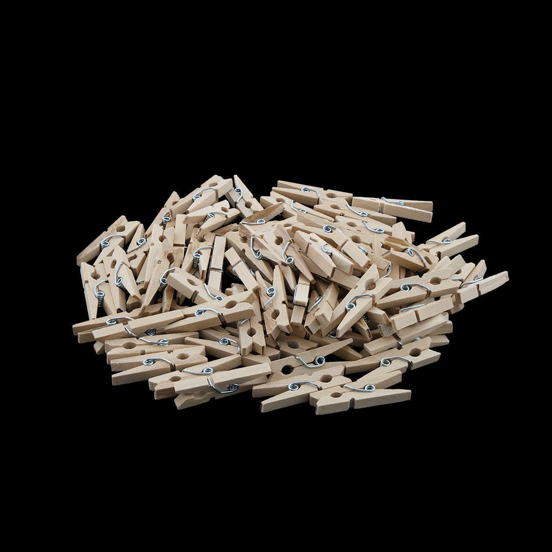 Crafteria 2.5Cm Natural Wooden Clip (20Pcs)