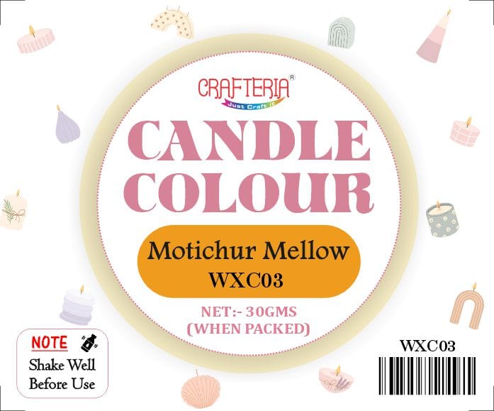 Crafteria Motichur Mellow Candle Colour