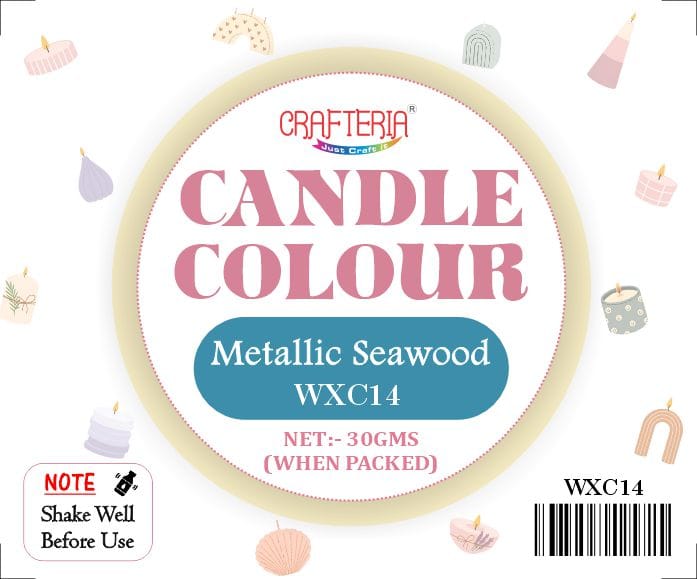 Crafteria Mettalic Seawood Candle Colour
